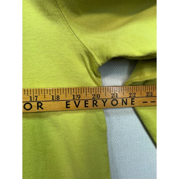 Vintage Silver Wear Womens Cardigan Sweater Size L Petite Lime Green Button-Up - Picture 7 of 10